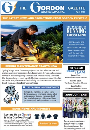 April Email Newsletter