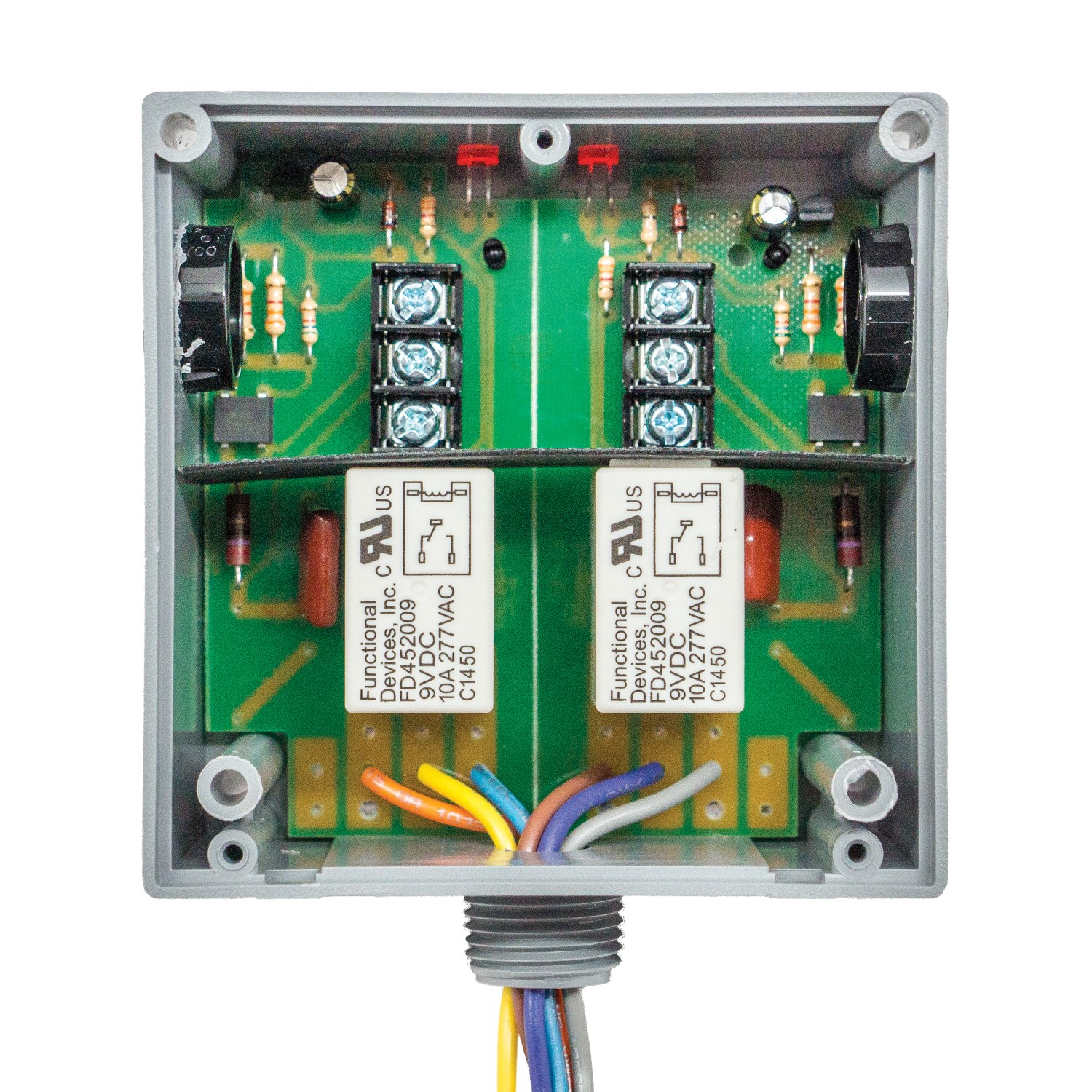 Functional Devices RIBTU2C Enclosed Relay 10Amp 2 SPDT 10-30Vac/dc ...