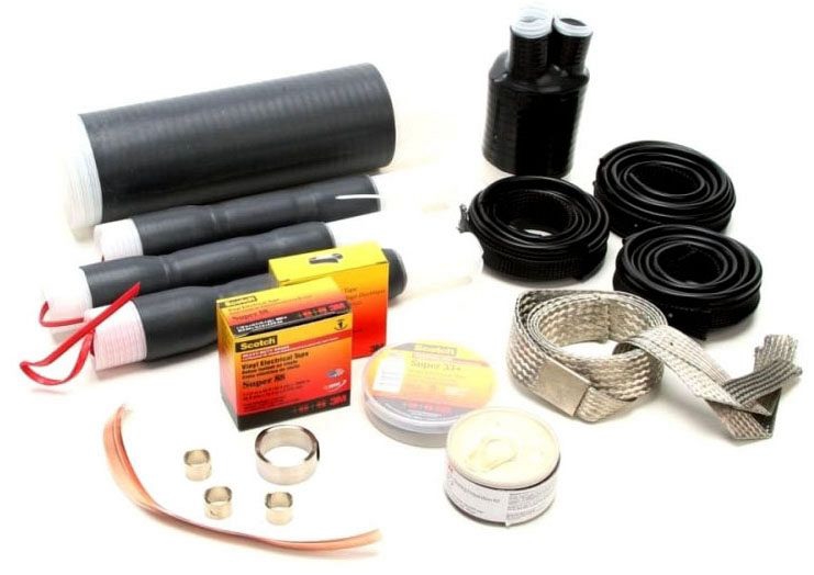 3M 7621-T-95-3G Cold Shrink QT-III 3/C Termination Kit, Tape/Wire