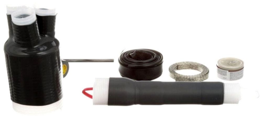 3M 7624-T-110-3W Cold Shrink QT-III 3/C Termination Kit, Tape/Wire