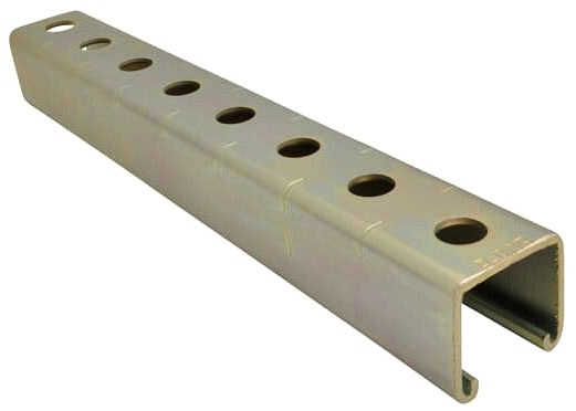 STEL① Steel City B905-10 Punched Channel 12Ga 1-1/2 X 1-1/2 10Ft