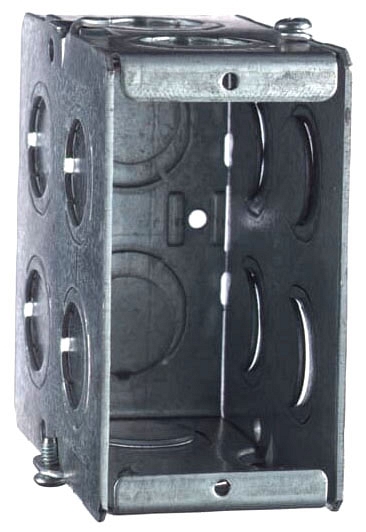 Steel City GW135-G 3-1/2 X 3-3/4, 1G-Masonry Box, 22Cu, Greengb