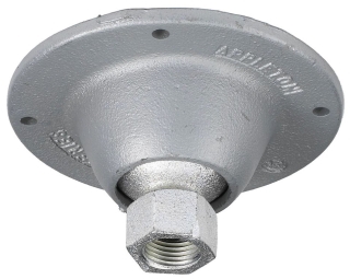 Permit 20 Degree Swing from Vertical 3//4 Fixture Stem Appleton 8456R SHC Ball Type Swivel Hanger Cover for 4 Square Boxes 2 Length