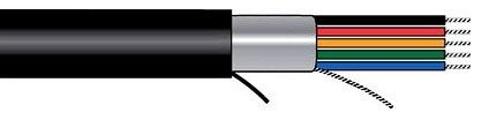 Alpha 35199/10-BK199 Xtra-Guard 3 22Awg 7/30 10-Conductor Foil Shielded ...