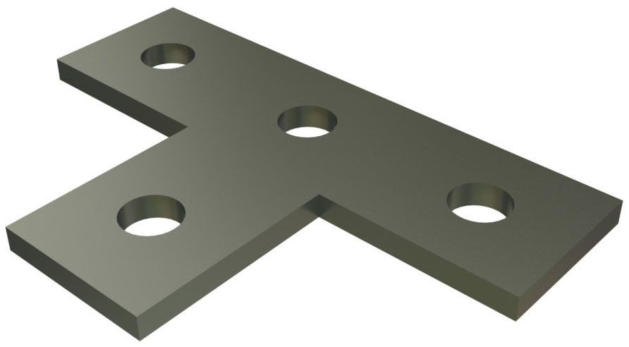 Power-Strut PS-714-EG 4-Hole Tee Plate | Gordon Electric