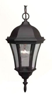 Exterior Six Sided Cast Aluminum Hanging Lantern Pendant