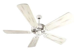 Craftmade K10822, American Tradition Ceiling Fan, White, 54" Fan Blades (Includes AT52AW Motor / B554PD-AW Blades)