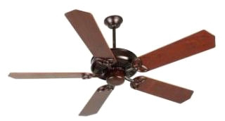 Craftmade K10834 American Tradition Ceiling Fan in Oiled Bronze finish with 52" Standard Rosewoo