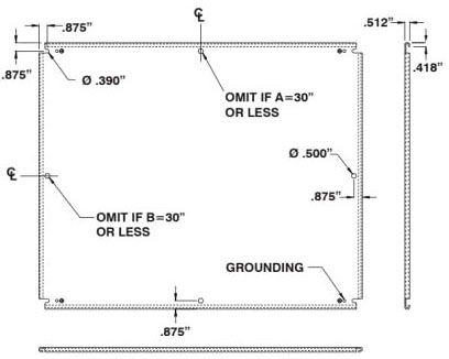 EXM 881-SP3636 Enclosure Inner Panel | Gordon Electric Supply, Inc.