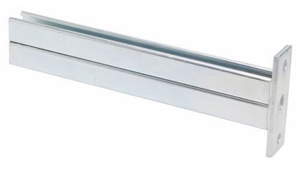 Ruby24zn BLINE B297-24ZN DOUBLE CHANNEL BRACKET 24-IN. ZINC PLATED | Gordon ...