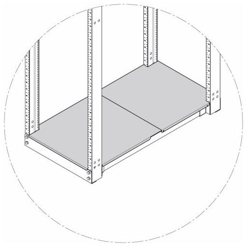 B-Line SB838072CFB Four Post Adjustable Depth Server Rack | Gordon ...