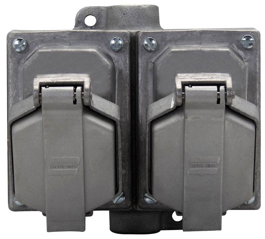 Crouse-Hinds ENRC22201 2-Gang 20A-125V Receptacle | Gordon