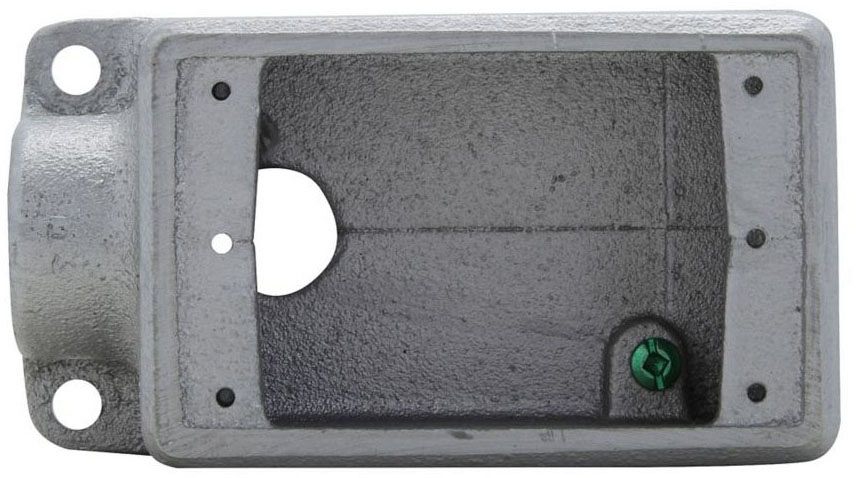 Scatola Per Dispositivi Elettrici Eaton Crouse-Hinds FDT2 Da 3/4 - Ferro Malleabile, Doppia/Uscita Singola
