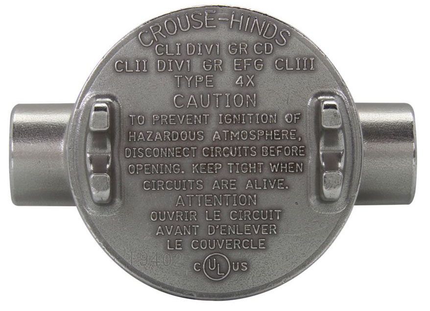Eaton Crouse-Hinds GUAL26-SA Conduit Outlet Box w/ Cover, 3/4, *Lot o