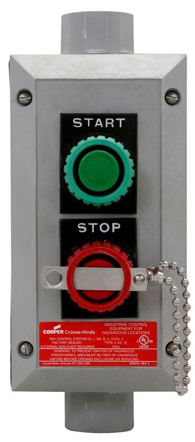 Crouse-Hinds N2S2110 Corrosion Resistant Pushbutton Station