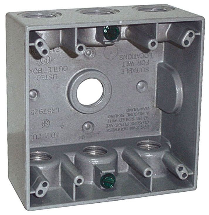 11　ウールボックス Crouse-Hinds TP7114 2-Gang Weatherproof Box W/7 3/4