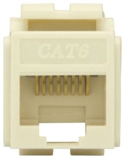 Cooper 5546-6LA Jack Modular Cat 6 Rj45 Data Light Almond