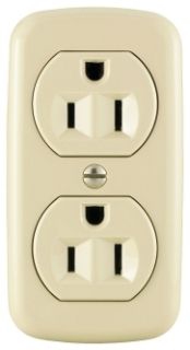 Cooper 78V-BOX Receptacle Duplex 15A125V 2P3W Surface Mount Straight Ivory