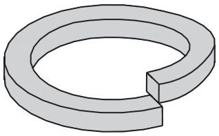 B-Line 1/2LWZN Lock Washer, 1/2