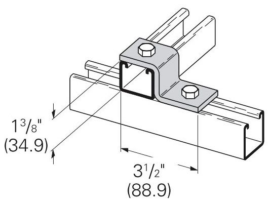 B-Line B106-32ZN 2-Hole Z-Support B32 Channel, Zinc Plated | Gordon ...