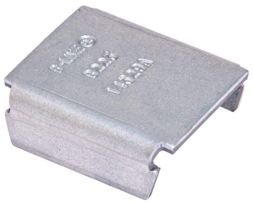 B-Line B223ZN Channel End Cap, Type X, Use W/ B24 Channel, Zinc