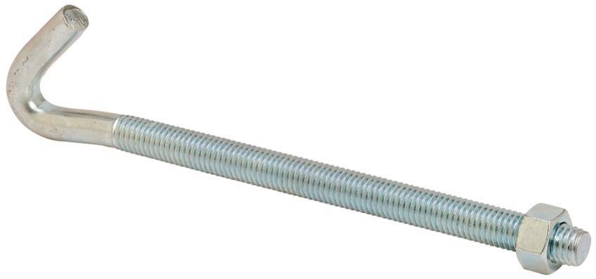 B-Line B700-J12ZN J-Hook, 15 3/4" Thread Len, Zinc Plated