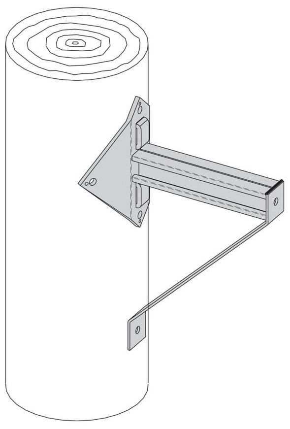 Ruby24zn B-Line B809B-24ZN Utility Pole Bracket, 24