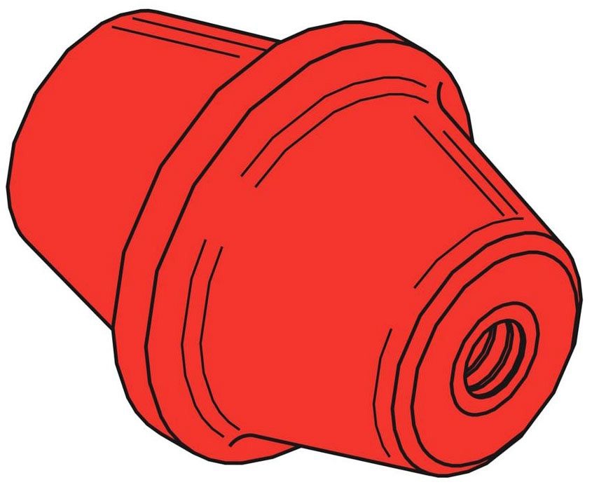 BLINE SB1157 STANDOFF ISOLATOR 5/8IN.11 THREAD RED Gordon Electric