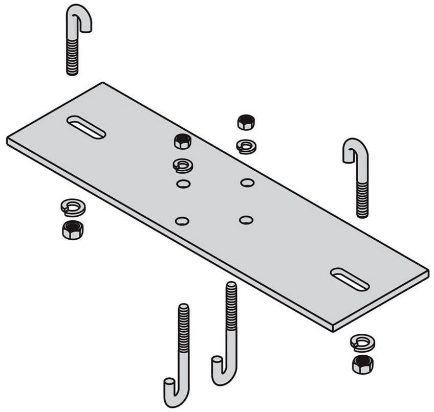Top Plate Box Support B-Line SB213324TG Top Plate Raceway Support Kit | Gordon Electric ...
