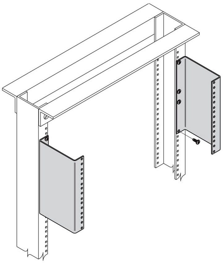 B-Line SB58505TG Rack Standoff Bracket, 8 11/16