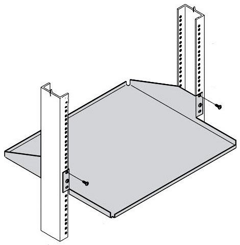 B-Line SB5962319STG Center Mount Shelf, Steel, 23