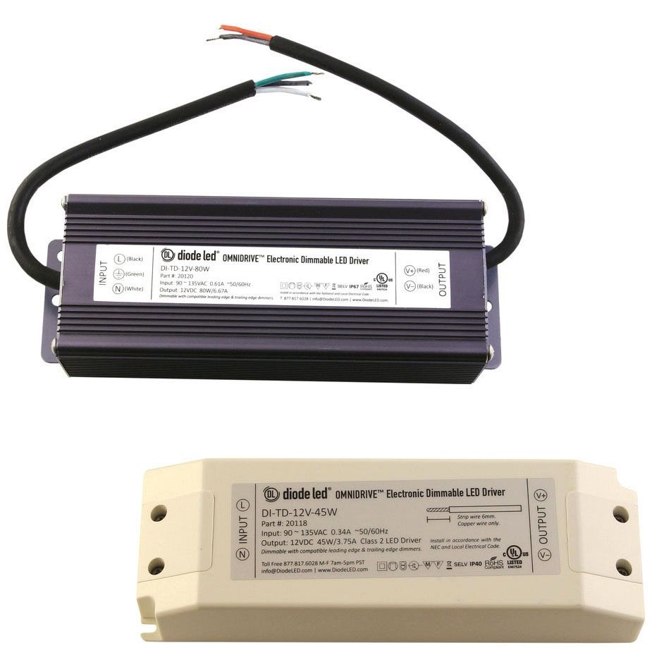 Diode DI-TD-12V-20W-LPS Lo-Pro Junction Box And Driver Combo - 12V ...