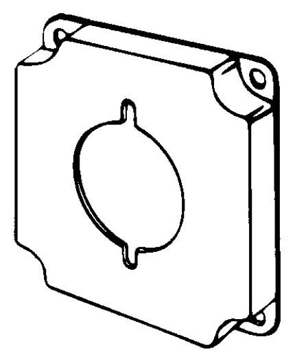EGS 8377 4-IN SQ 30/50A RCPT CVR | Gordon Electric Supply, Inc.