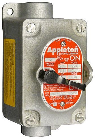 Appleton EFDC175-3MS 3P Manual Contactor