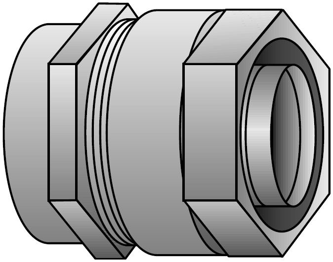 O-Z/Gedney 9100-W 1 Inch EMT/FLEX Combination Coupling | Cooper Electric
