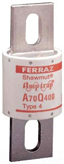thumbnail image 2 of Mersen A70QS450-4 Fast-Acting Fuse - 450A, 700V A70QS Series (Pack Of 1) 2 of 3