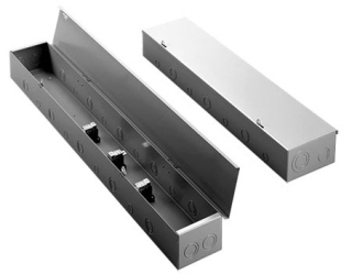 HOFFMAN AST4223R Splitter Trough 3 wire 225A 48" Section Steel Gray