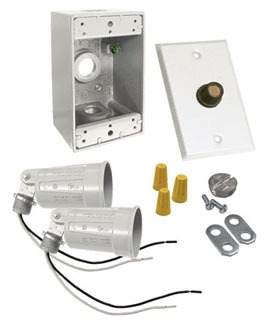 RACO 5883-6 2LMPHLDR RECT KIT WHT | Gordon Electric Supply, Inc.