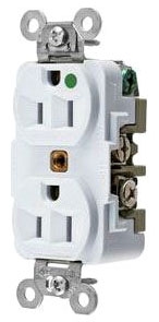 5-15R Hubbell 15A 125V HBL8200I Hospital Grade Duplex Receptacle 5-15R Hubbell 15A 125V HBL8200I Hospital Grade Duplex Receptacle