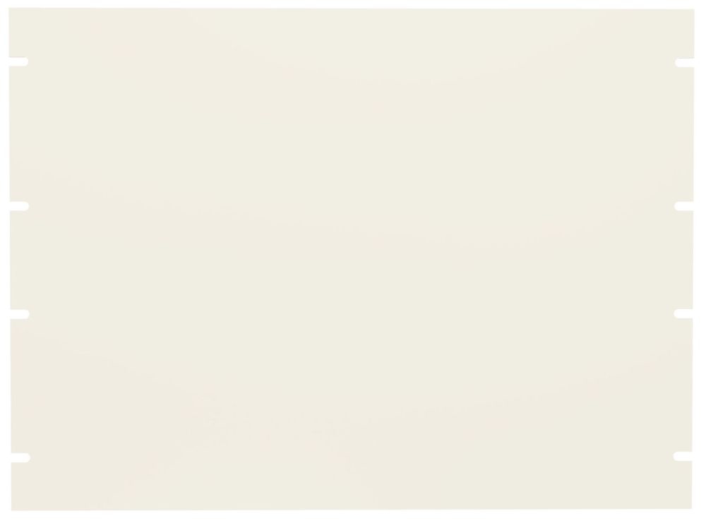 Hammond Mfg PBPS19014WH 8U Flat Steel Panel White