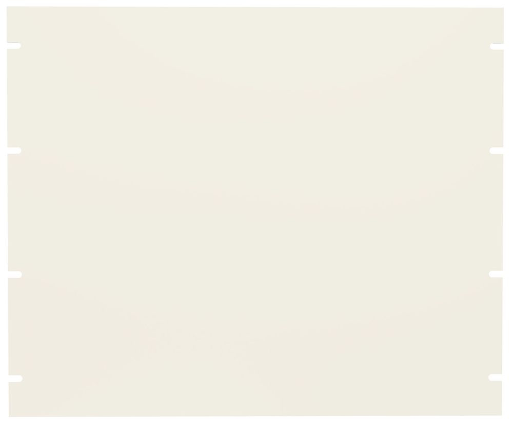 Hammond Mfg PBPS19015WH 9U Flat Steel Panel White