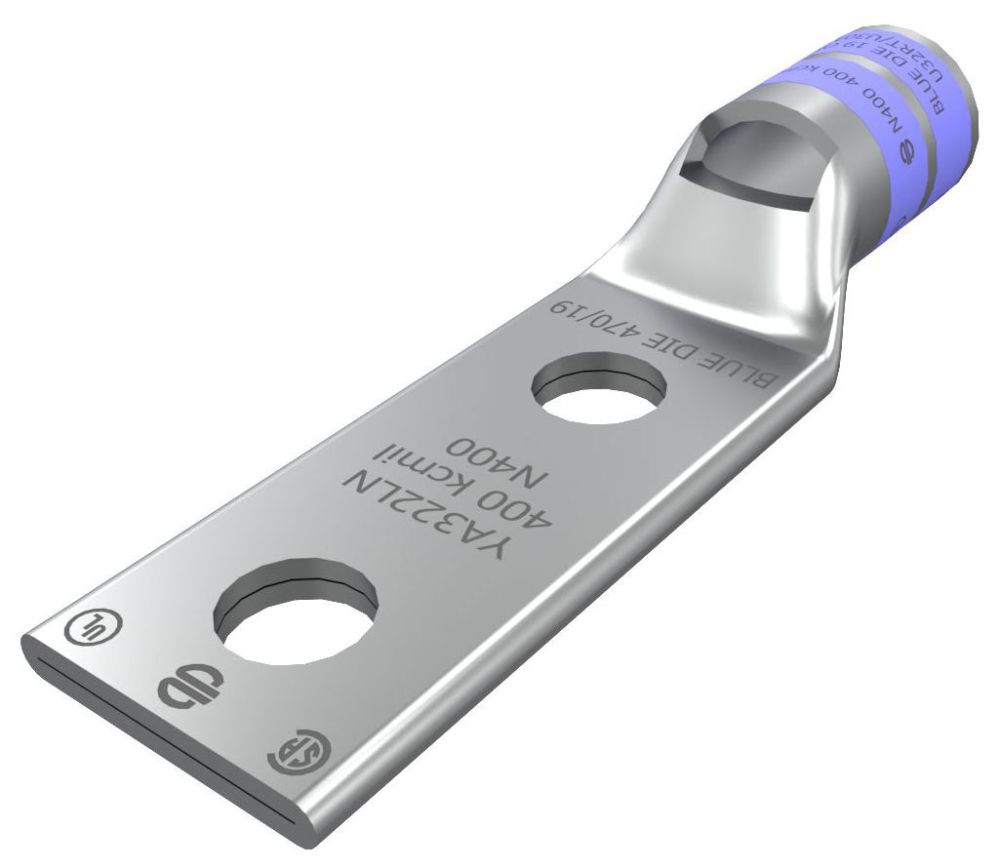 Burndy YA32-2LN 400Mcm 2-Hole Lug | Gordon Electric Supply, Inc.