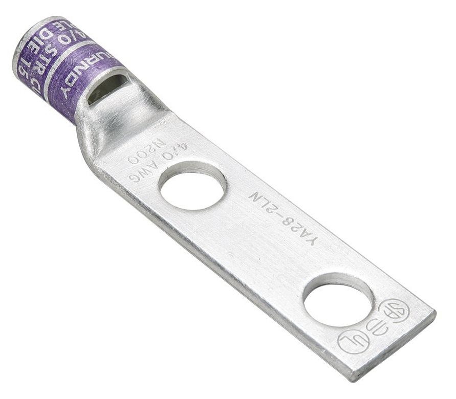 Burndy YA34-2LN 500Mcm Copper 2-Hole Lug | Gordon Electric Supply