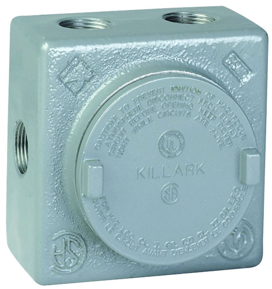 Killark 2-1/2 Inch Aluminum Type OLRL Conduit Body With One Cover