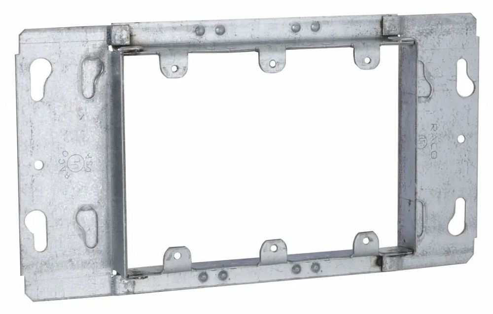 Raco 822 3/4 Deep 3-Gang Switch Ring | Gordon Electric Supply, Inc.