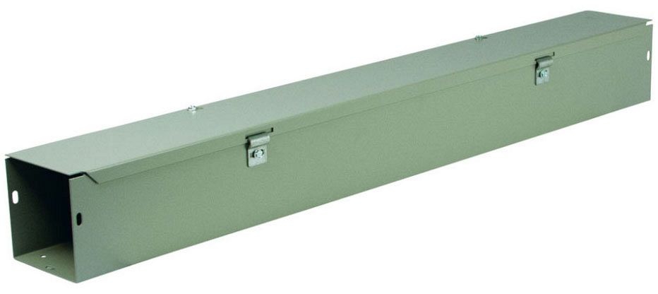 Wiegmann HS884NK N1 Hinged Wireway - No Knockouts 8X8X48 Carbon