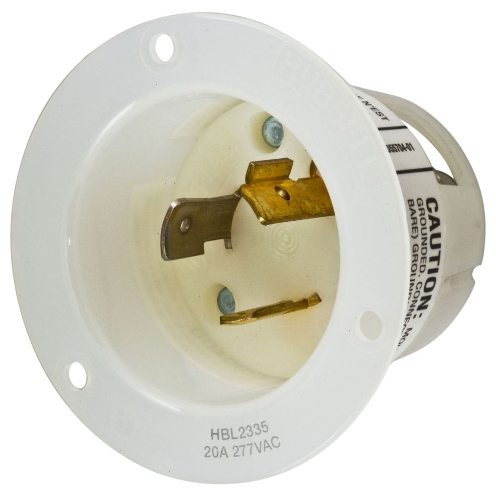 Hubbell HBL2335 Locking Flanged Inlet-Nema L7-20P | Gordon