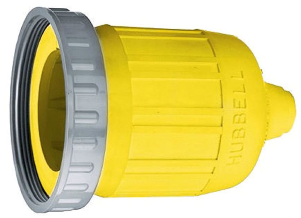 Hubbell HBL60CM33 Weather-Proof Device Boot, W/Ring Yl