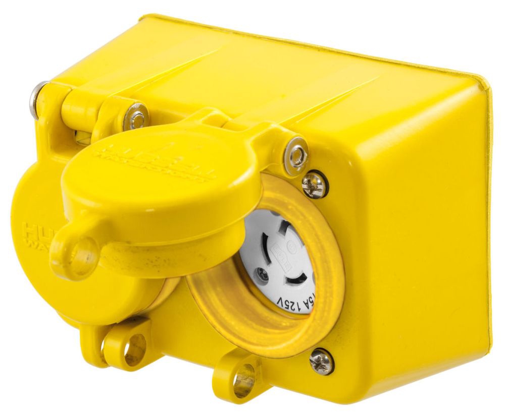 HUBBELL HBL65W47D 15A 125V WT RCPT | Gordon Electric Supply, Inc.
