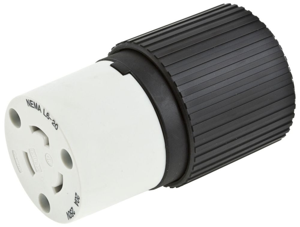 Hubbell L715C Locking 15A 277V Non-Metallic L7-15R Connector